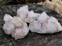 Natural Amethyst Spirit Quartz Clusters x 6 From Boekenhouthoek, South Africa