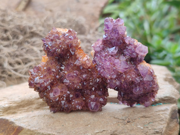 Natural Amethystos Amethyst Plates x 13 From Kwaggafontein, South Africa