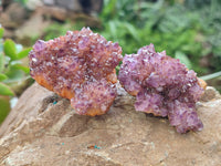 Natural Amethystos Amethyst Plates x 13 From Kwaggafontein, South Africa