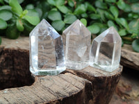 Polished Clear Quartz Crystals x 20 From Madagascar