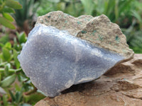 Natural Blue Lace Agate Geode Specimens x 4 From Nsanje, Malawi