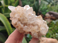 Natural Limonite Quartz Clusters x 3 From Solwezi, Zambia