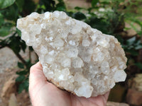 Natural Limonite Quartz Clusters x 3 From Solwezi, Zambia