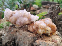 Natural Ametrine Spirit Quartz Clusters x 12 From Boekenhouthoek, South Africa