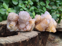 Natural Ametrine Spirit Quartz Clusters x 12 From Boekenhouthoek, South Africa