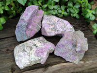 Natural Stichtite Cobbed Specimens x 4 From Barberton, South Africa