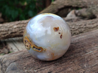 Polished Banded Agate Spheres x 3 From Madagascar