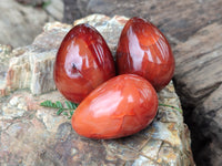 Polished Carnelian Eggs x 20 From Madagascar