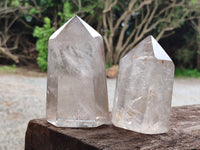 Polished Mix of Quartz Crystals x 2 From Ambatondrazaka, Madagascar