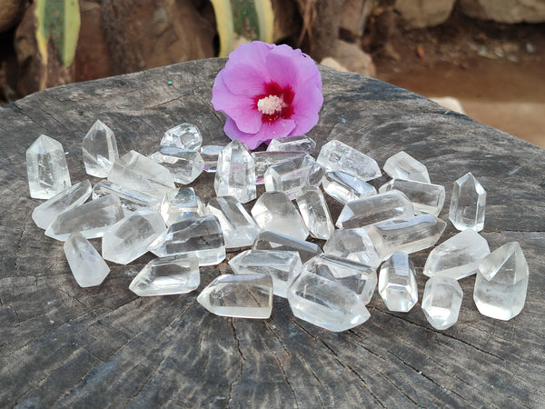 Polished Small Clear Quartz Jewellery Points x 70 From Madagascar