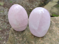 Polished Rose Quartz Standing Free Forms x 4 From Ambatondrazaka, Madagascar