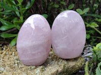 Polished Rose Quartz Standing Free Forms x 4 From Ambatondrazaka, Madagascar