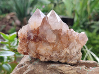 Natural Smokey Amethyst Spirit Quartz Clusters x 4 From Boekenhouthoek, South Africa