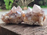 Natural Smokey Amethyst Spirit Quartz Clusters x 4 From Boekenhouthoek, South Africa