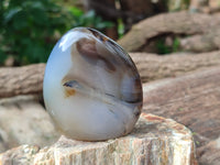 Polished Banded Agate Standing Free Forms x 6 From Madagascar