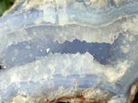 Natural Blue Lace Agate Geode Specimens x 3 From Nsanje, Malawi