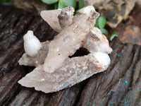 Natural Drusy Quartz Coated Calcite Pseudomorph Specimens x 20 From Alberts Mountain, Lesotho