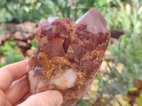 Natural Hematoid Quartz Clusters x 4 From Karoi, Zimbabwe