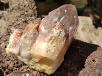 Natural Hematoid Quartz Clusters x 4 From Karoi, Zimbabwe