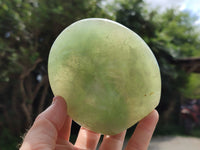 Polished Green Fluorite Standing Free Forms x 3 From Madagascar