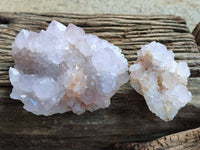 Natural Amethyst Spirit Quartz Clusters x 3 From Boekenhouthoek, South Africa