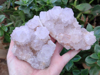 Natural Amethyst Spirit Quartz Clusters x 3 From Boekenhouthoek, South Africa