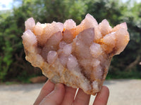 Natural Amethyst Spirit Quartz Clusters x 3 From Boekenhouthoek, South Africa