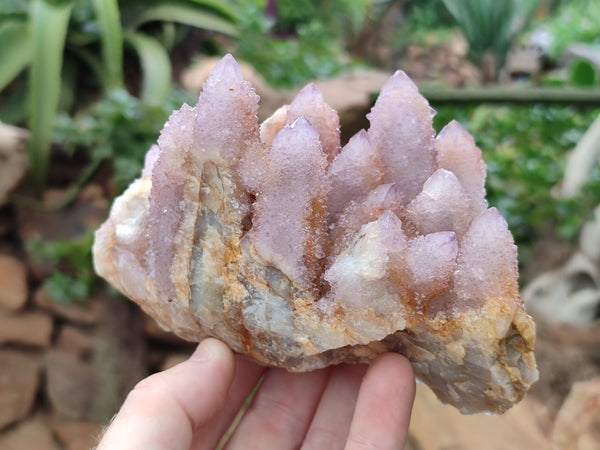 Natural Amethyst Spirit Quartz Clusters x 3 From Boekenhouthoek, South Africa