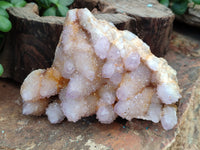 Natural Amethyst Spirit Quartz Clusters x 3 From Boekenhouthoek, South Africa