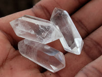 Polished Double Terminated Clear Quartz Crystals x 70 From Madagascar