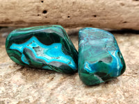 Polished Malacolla Free Forms x 12 From Kalukundi Mine, Congo