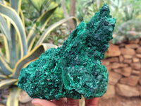 Natural Silky Malachite Specimens x 1 From Kasompe, Congo