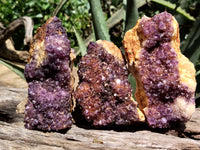 Natural Amethystos Amethyst Plates x 11 From Kwaggafontein, South Africa