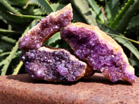 Natural Amethystos Amethyst Plates x 11 From Kwaggafontein, South Africa