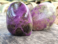 Polished Stichtite Standing Free Forms x 4 From Barberton, South Africa