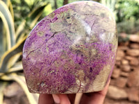 Polished Stichtite Standing Free Forms x 4 From Barberton, South Africa