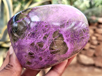 Polished Stichtite Standing Free Forms x 4 From Barberton, South Africa