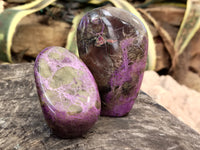 Polished Stichtite Standing Free Forms x 4 From Barberton, South Africa