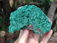 Natural Crystalline Malachite Specimens x 3 From Congo