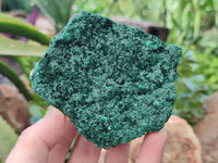 Natural Crystalline Malachite Specimens x 3 From Congo