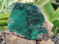 Natural Crystalline Malachite Specimens x 3 From Congo