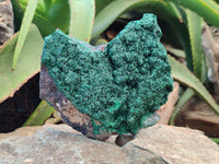 Natural Crystalline Malachite Specimens x 3 From Congo