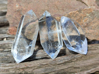 Polished Double Terminated Clear Quartz Crystals x 70 From Madagascar