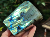 Polished Labradorite Standing Free Forms x 2 From Tulear, Madagascar