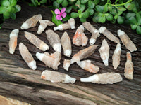 Natural Drusy Quartz Coated Calcite Pseudomorph Specimens x 20 From Alberts Mountain, Lesotho