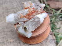 Natural Drusy Quartz Coated Calcite Pseudomorph Specimens x 20 From Alberts Mountain, Lesotho