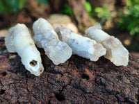 Natural Drusy Quartz Coated Calcite Pseudomorph Specimens x 35 From Alberts Mountain, Lesotho