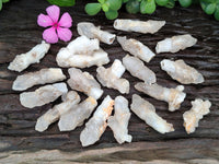 Natural Drusy Quartz Coated Calcite Pseudomorph Specimens x 35 From Alberts Mountain, Lesotho