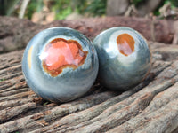 Polished Polychrome Jasper Spheres x 6 From Mahajanga, Madagascar