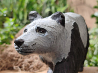 Hand Made Soapstone Panda Carving x 1 From Zimbabwe